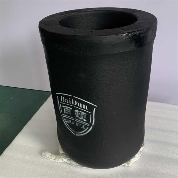 Smooth Surface Black Graphite Crucible For Silver Melting Jewelry Making