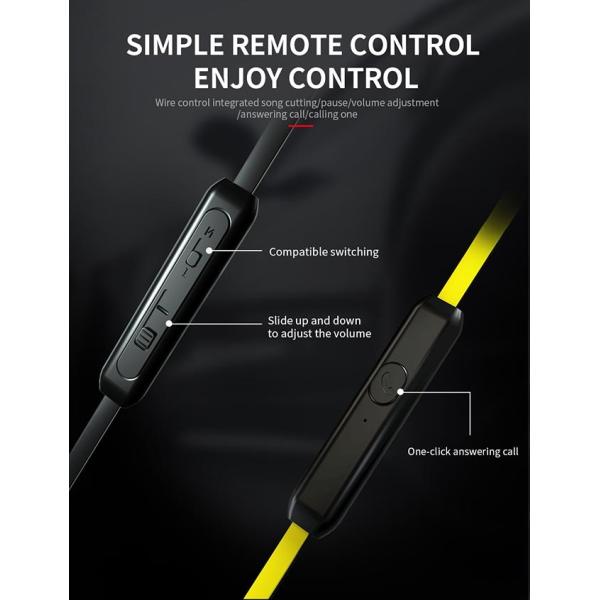 HiFi Sound 3.5mm 98dB Sport Earbuds Wired Earphone