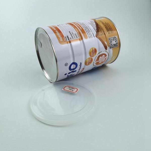 Custom Labeling Milk Powder Cannabis Tin Food Packaging Can With Plastic Lid