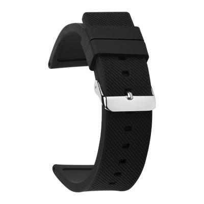 Bracelete feito sob encomenda suado do silicone das faixas de relógio da borracha de silicone da sarja da forma anti