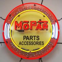 Fábrica sin plomo ligera de neón ligera de neón del OEM del certificado de los rohs del reloj de neón de la pared de la tubería de cristal de Mopar del vintage