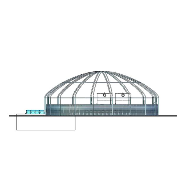PVC Tarpaulin Ras Recirculating Aquaculture System With Automatic Feeding