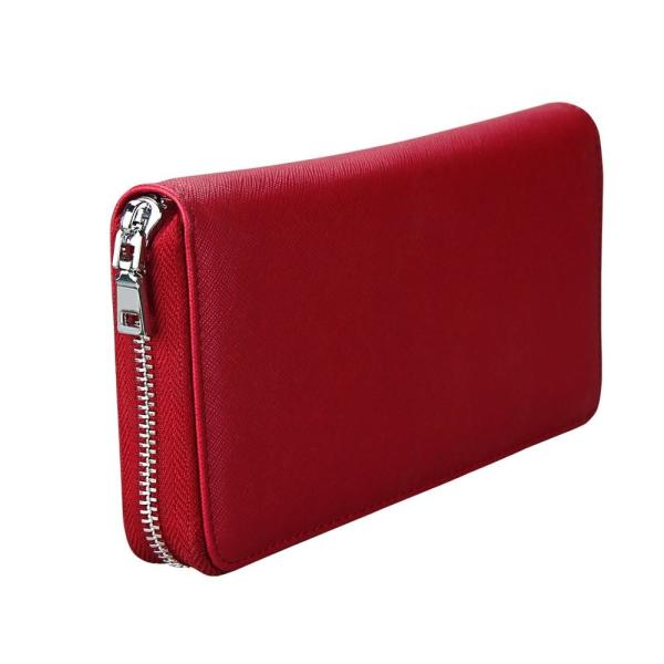 ROSH CMYK RFID bloquant le portefeuille en cuir véritable, portefeuille de porte-cartes de tirette de 20x10.2cm