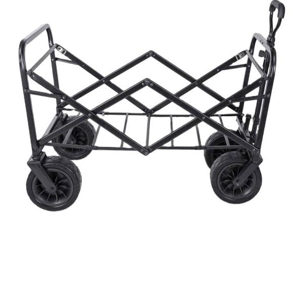 300LBS Capacity Heavy Duty Collapsible Folding Outdoor Wagon Cart for Camping and Garden