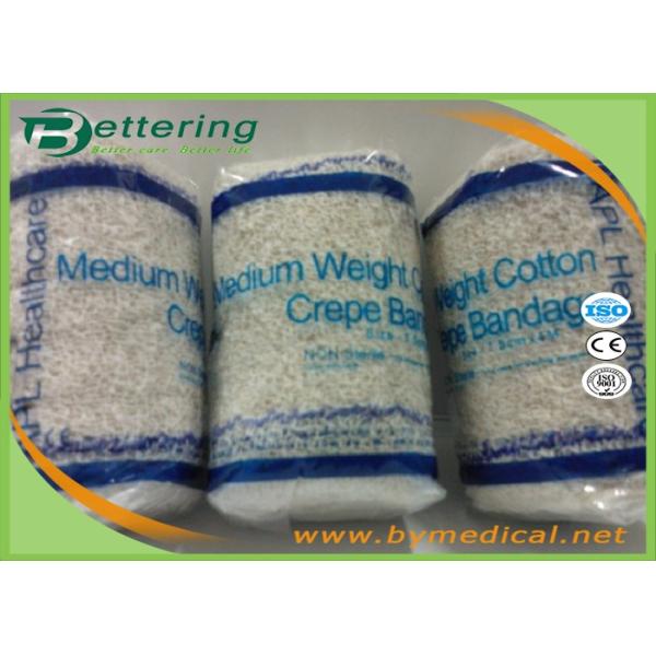 Medical Elastic Cotton Crepe Bandages , Non Sterile Surgical Elastic Bandage