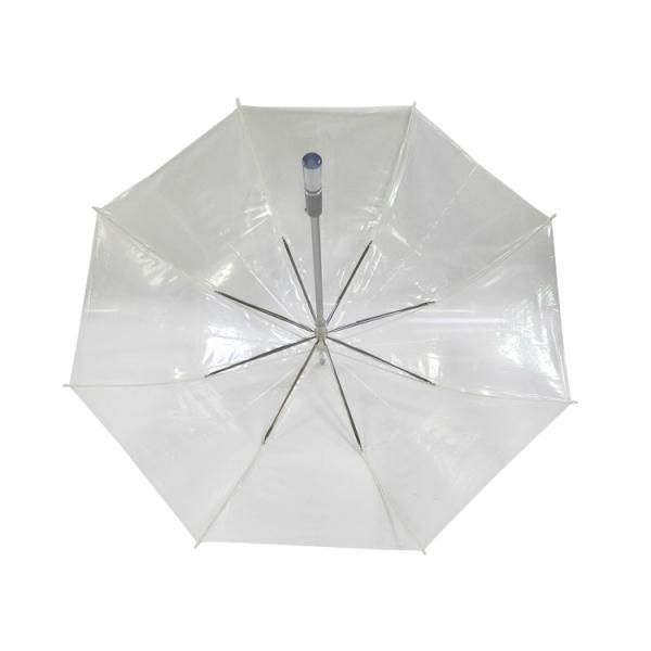 Автоматически открытый ветроустойчивый алюминиевый каркас Прозрачный зонтик 23 дюйма