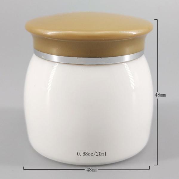 Упаковка косметики опарников сливк 0.68oz пластмассы 42mm PP