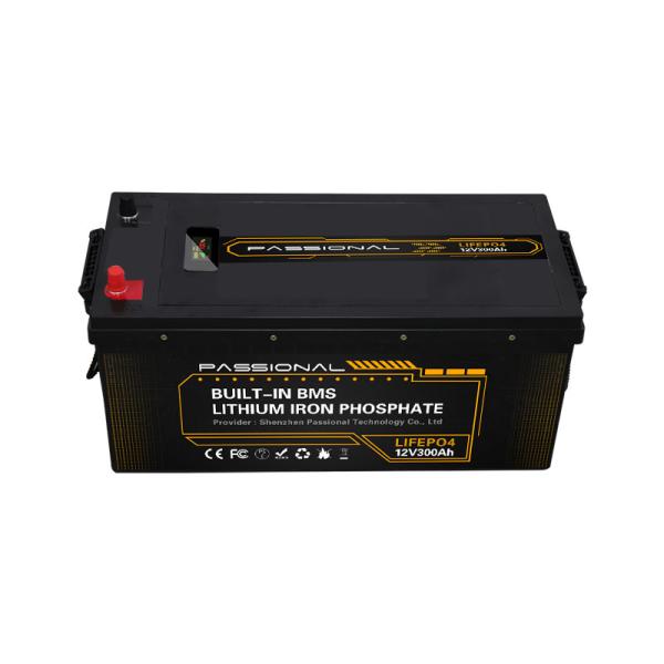 Deep Cycle Lithium 12V LiFePO4 Battery 300Ah 230mm Hight High Capacity
