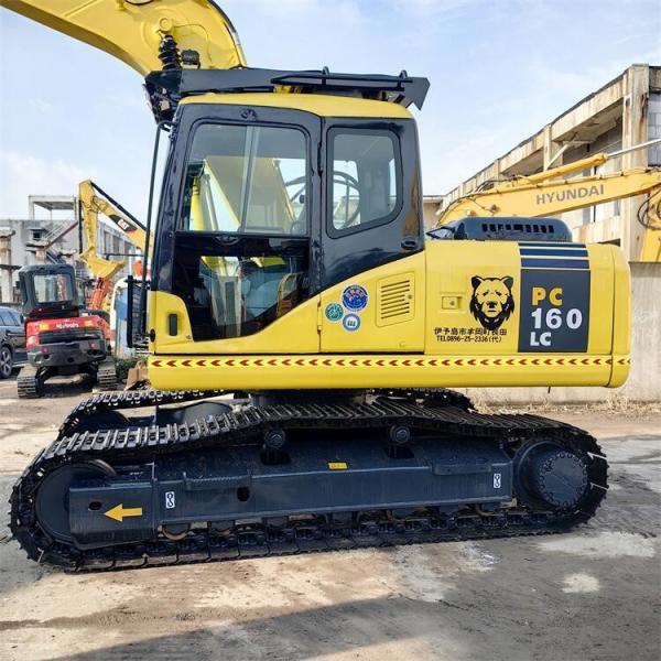 PC160-7 Komatsu 16 Ton Excavator Used Excavator Machine Weather Proof