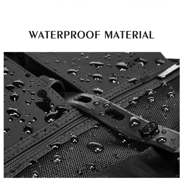 Male Daily Used Waterproof Smart Backpack 20-39 Litre Wear Resistance