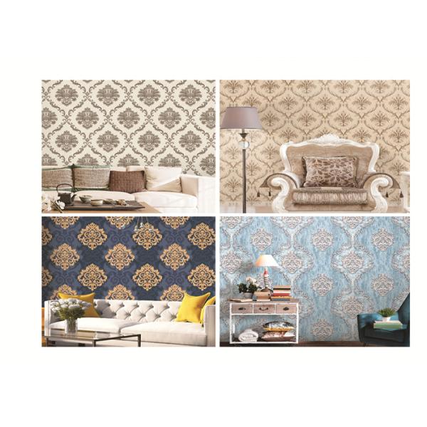 PVC waterproof wallpaper washable removable fashion design different color