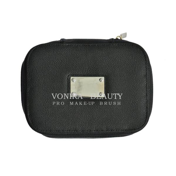 Professional Makeup Brush Organizer Cosmetic Artist Case Holder Travel Handbag Black