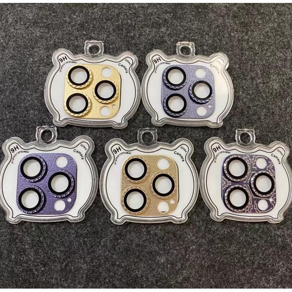 Lente OEM Protector de tela Metal Film de lente de telefone móvel endurecido