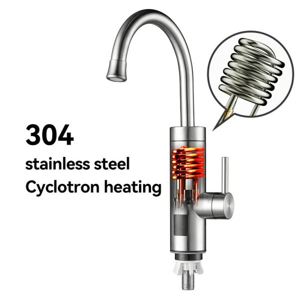 304 Stainless Steel Instant Electric Heater Water Faucet Single Handle
