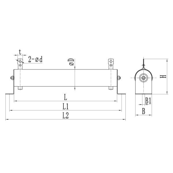 RX20B Varnished Wirewound Resistor
