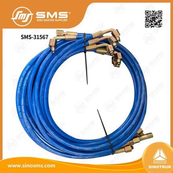 L'assemblage de tuyaux hydrauliques de cabine de levage de tuyau DZ1643820011/13/06/8200/0005 pièces de camion SHACMAN