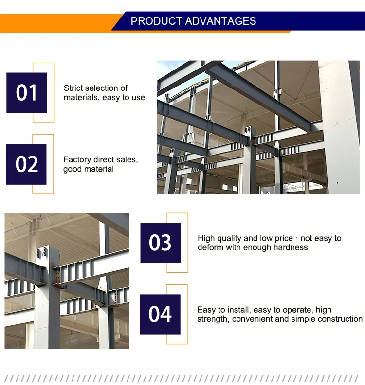 Fast-built Steel Structure Building Prefabricated Supermarket Prefab Shop Shopping Mall Commercial