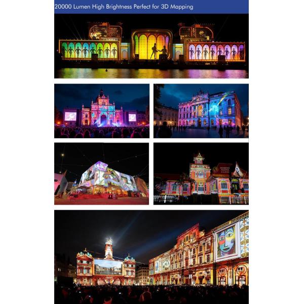 20000 Lumen Large Venue Laser Projector Ultra Bright Compact With 1920 X 1080 Resolution