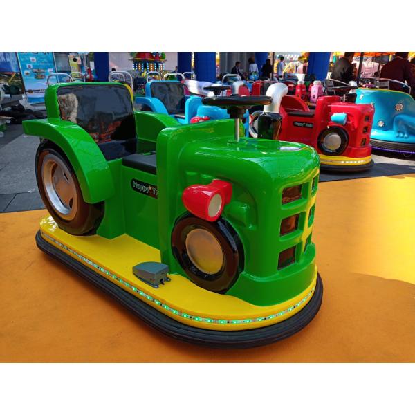 Little Tractor Battery Operated Bumper Cars Flexible Control With Steering Wheel
