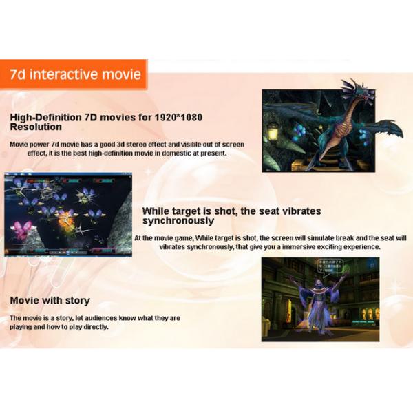 Место движения стула репроектора Hologram кинотеатра 7d кино динамической тележки Kino 5d мобильное