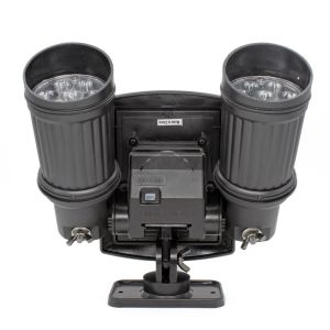 400lm Dual Head LED Outdoor Solar Spotlights IP65 With PIR For Garden Lighting