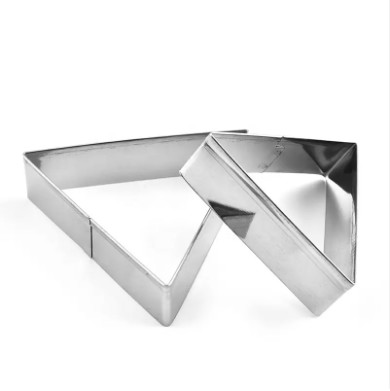 Metal Geometric Cookie Cutters Set Triangle Biscuit Cutter
