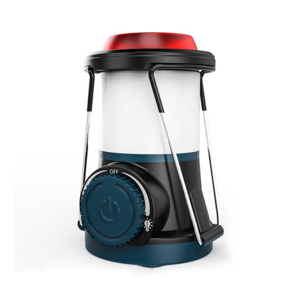 IP44 SMD2835 Rechargeable Led Camping Light With Red Warning Light