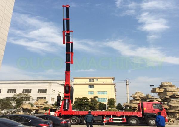 160T Truck Mounted Knuckle Boom Cranes Heavy Duty Not Limited Angle And Height