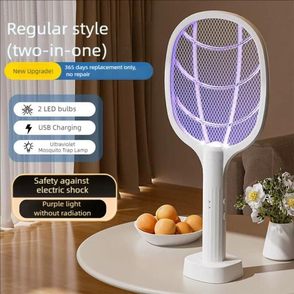 JZ Rechargeable Li Battery Safety Net 2 In 1 With A Base Mosquito Killer Lamp Bug Zapper Mosquito Control