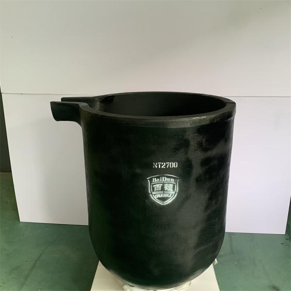 Coût d'exploitation réduit du creuset en carbure de silicium et graphite avec buse de coulée