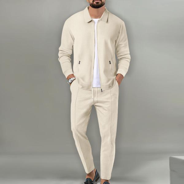 Tracksuit Set for Men Fitness Sport Jogger Zipper Jacket Two Pieces Sets