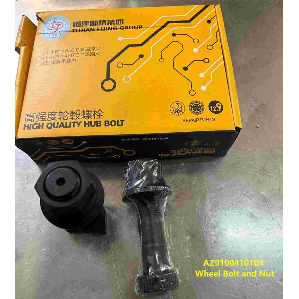 AZ9100410104 Колесный болт и гайка HOWO Части грузовика M22 Болт L=90 D=23