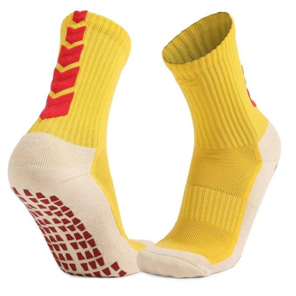 Custom Embroidery Logo Cotton Sports Soccer Socks for Men Support Grip Football Socks
