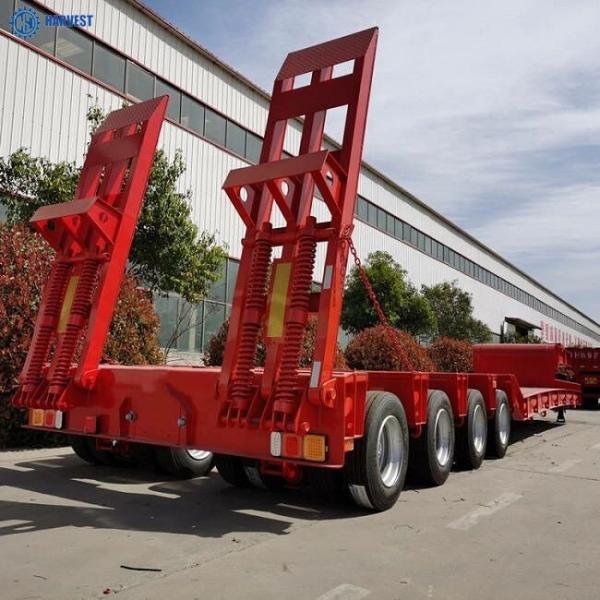 4 линии 8 цапф Lowbed 80 тонн 100 тонн трейлер 120 тонн сверхмощный Semi