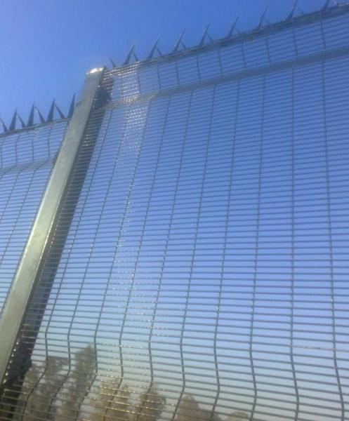 358 Anti climb clear vu fence panels hot dipped galvanized or powder coated