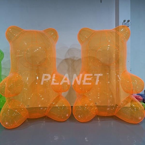 ポータブル イベントステージ 透明 PVC 充気透明 飾り付け用