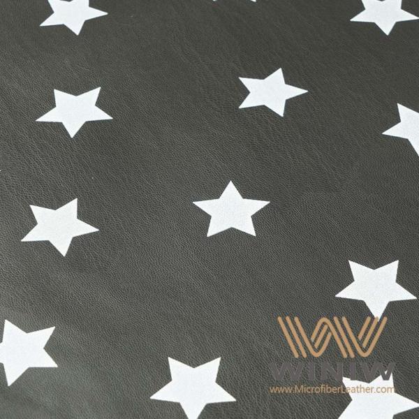 PU Faux Printed Synthetic Leather Fabric 0.5mm - 0.8mm Thickness For Pants