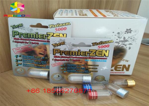 Male Enhancement Blister Card Packing Folding Paper Custom R7-5000 R7-3000