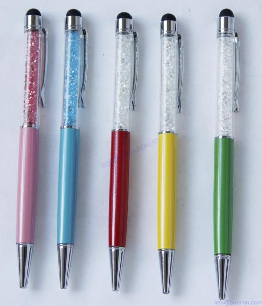 low price crystal metal pen,crystal metal pen from zhejiang factory
