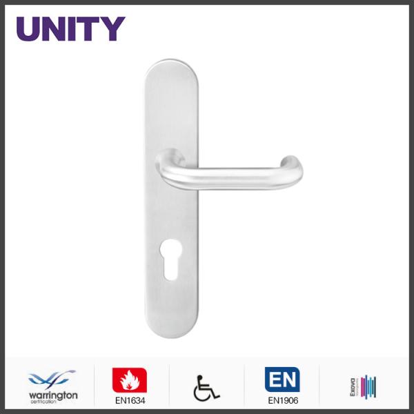 EN1634-1 fire rated door handles for 72mm/85mm euro mortice locks