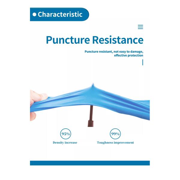 Powder Free Disposable Nitrile Gloves Blue 6 mil Nitrile Gloves