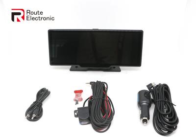 Câmera de painel de carro capacitiva touchscreen DVR com câmera frontal 2.5K câmera traseira 1080P