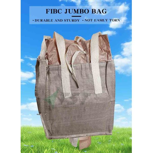 Customization Size FIBC Jumbo Bag Top Skirt Open Discharge Spout