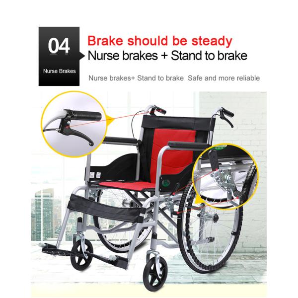 Lightweight Travel Drive Medical Wheelchairs With Bedpan / Dining Table