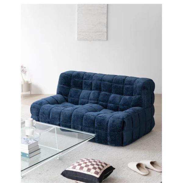Classic Fashionable Waffle Fabric Sofa Hotel Retro Snuggle Chair