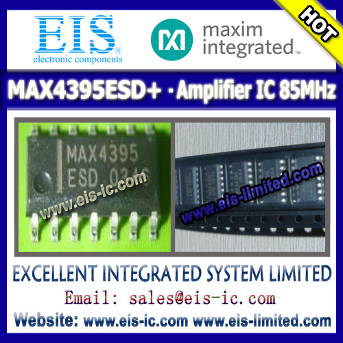 MAX4395ESD+ - MAXIM - IC OP AMP 85MHZ R-R 14-SOIC - sales009@eis-limited.com