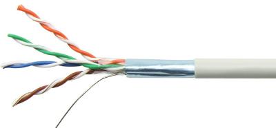 FTP CAT5E Network Cable 4 Pairs 24 AWG Solid Copper PVC Jacket for Ethernet