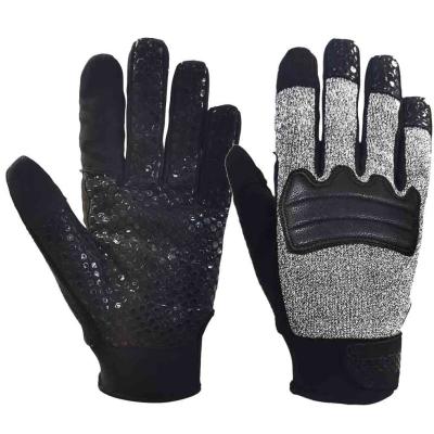 Mechanics Style Hysafety Needle Puncture Resistant Gloves With Level 4 Palm