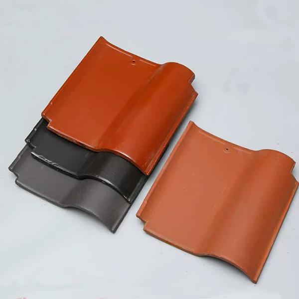 Водонепроницаемая натуральная глиняная матовая черная остекленная керамическая крыша