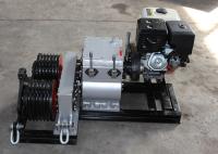 câble de treuil de vitesse de rotation rapide de tambour du double 50KN tirant et s'étendant avec le moteur à essence